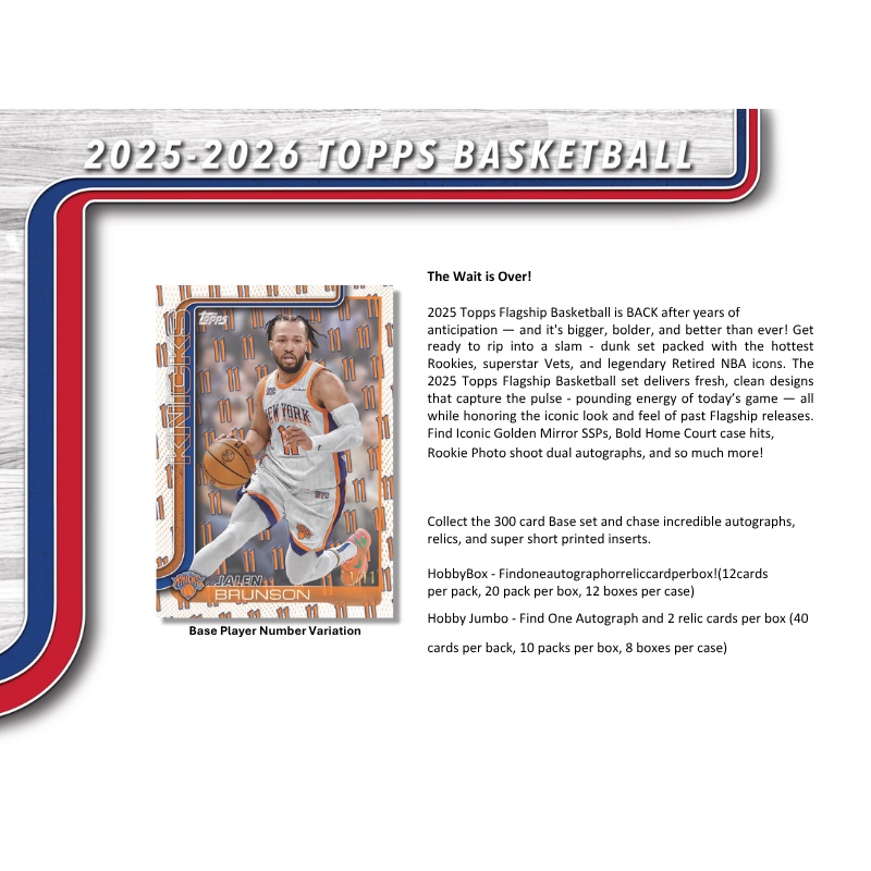2025-26 Topps Basketball Jumbo Box