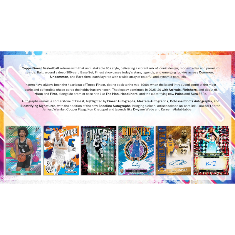 2025-26 Topps Finest Basketball Hobby Box