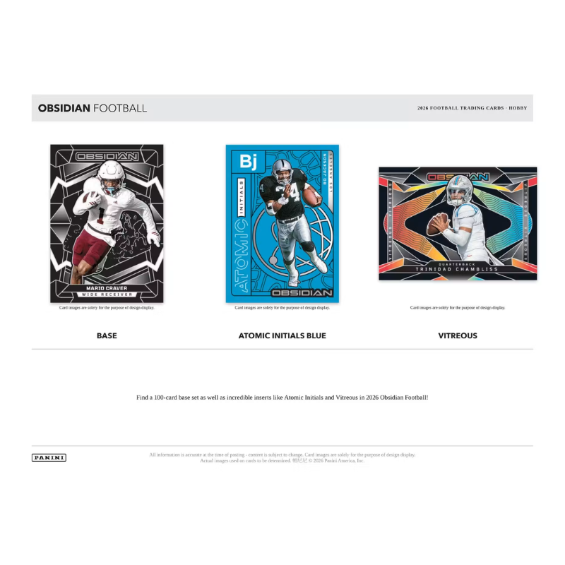 2026 Panini Obsidian Football Hobby Box
