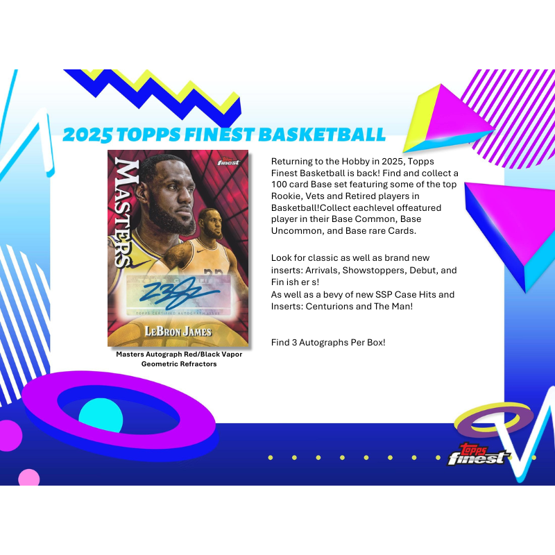 2024-25 Topps Finest Basketball Breaker's Delight Box