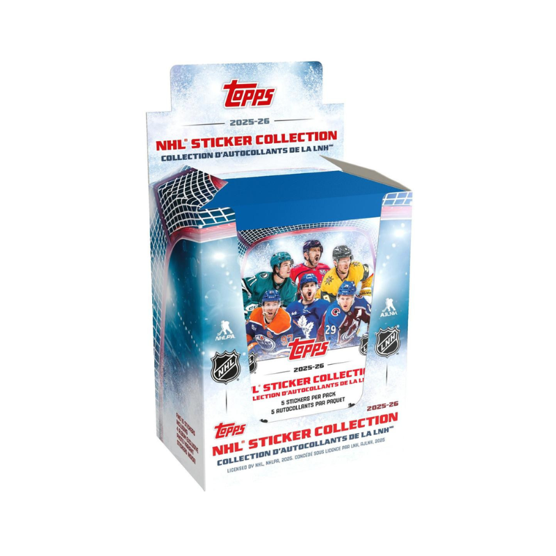 2025-26 Topps NHL Sticker Display Box