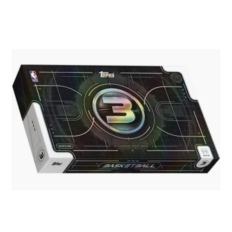 2025-26 Topps Three Basketball Hobby 4 Box Case