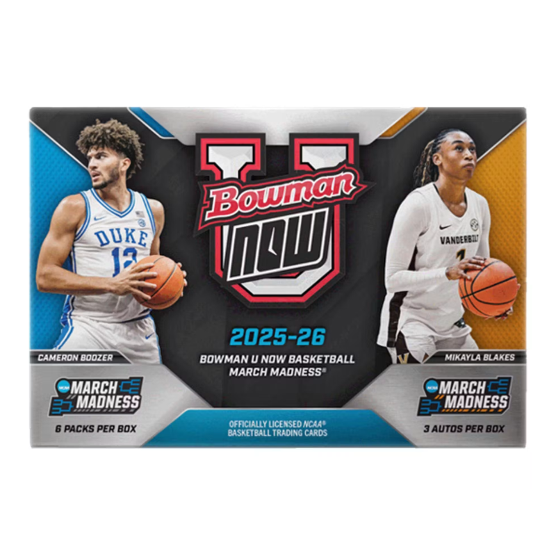 2025-26 Bowman University NOW March Madness Basketball Hobby Box