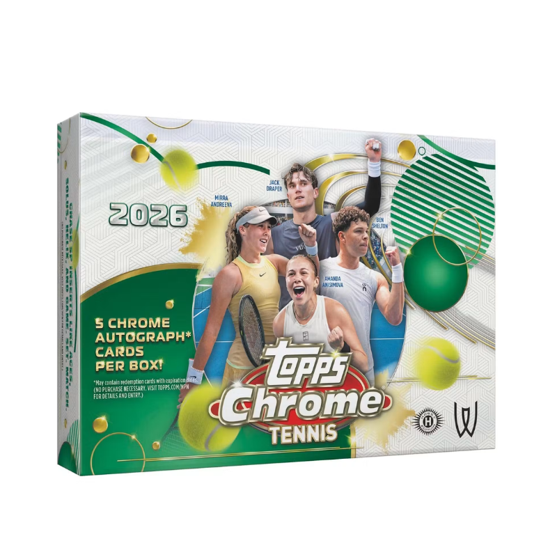 2026 Topps Chrome Tennis Delight 6 Box Case