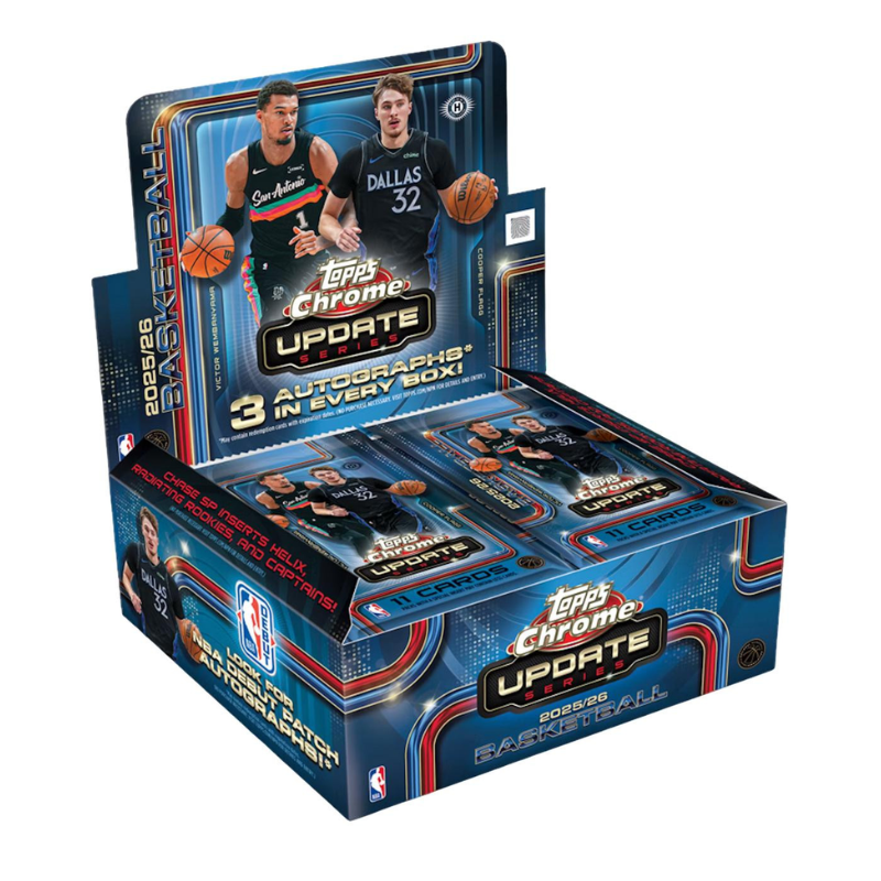 2025-26 Topps Chrome Update Basketball Jumbo 8 Box Case