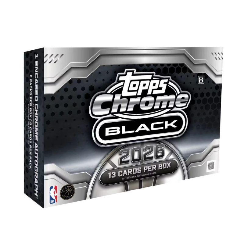 2025-26 Topps Chrome Black Basketball Hobby 8 Box Case