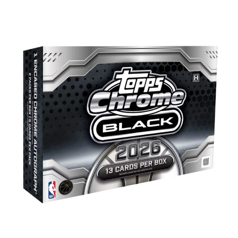 2025-26 Topps Chrome Black Basketball Hobby 8 Box Case
